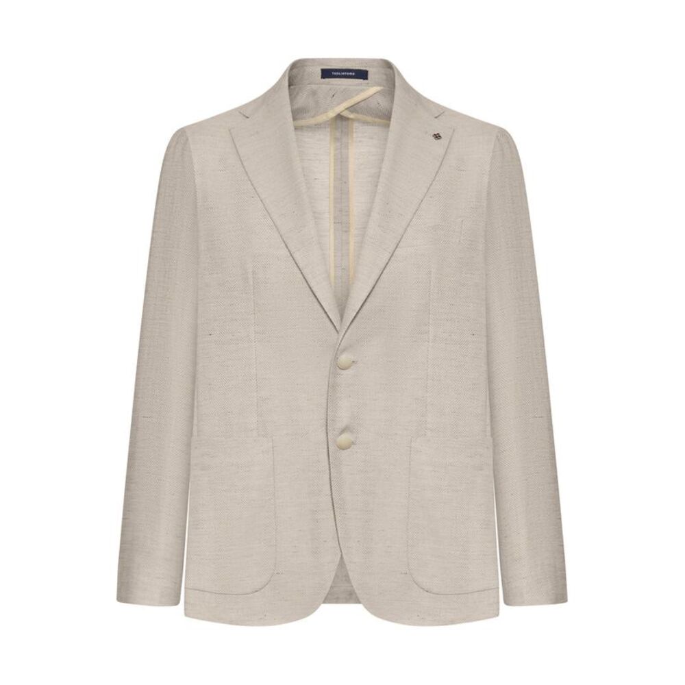 Tagliatore Men Montecarlo Tailored Linen Jacket